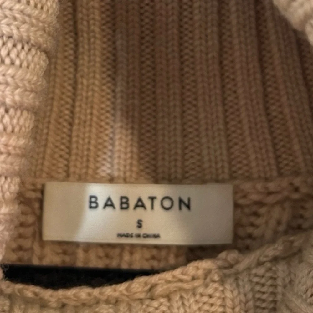 Aritzia Babaton Guell Sweater- neutral Merino Wool Turtleneck- Size Small - Picture 10 of 13